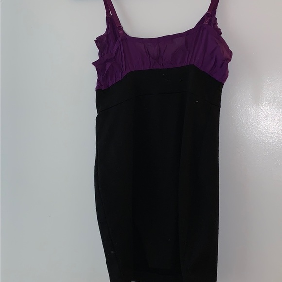 Mini dress super short purple and black size S - Picture 5 of 5